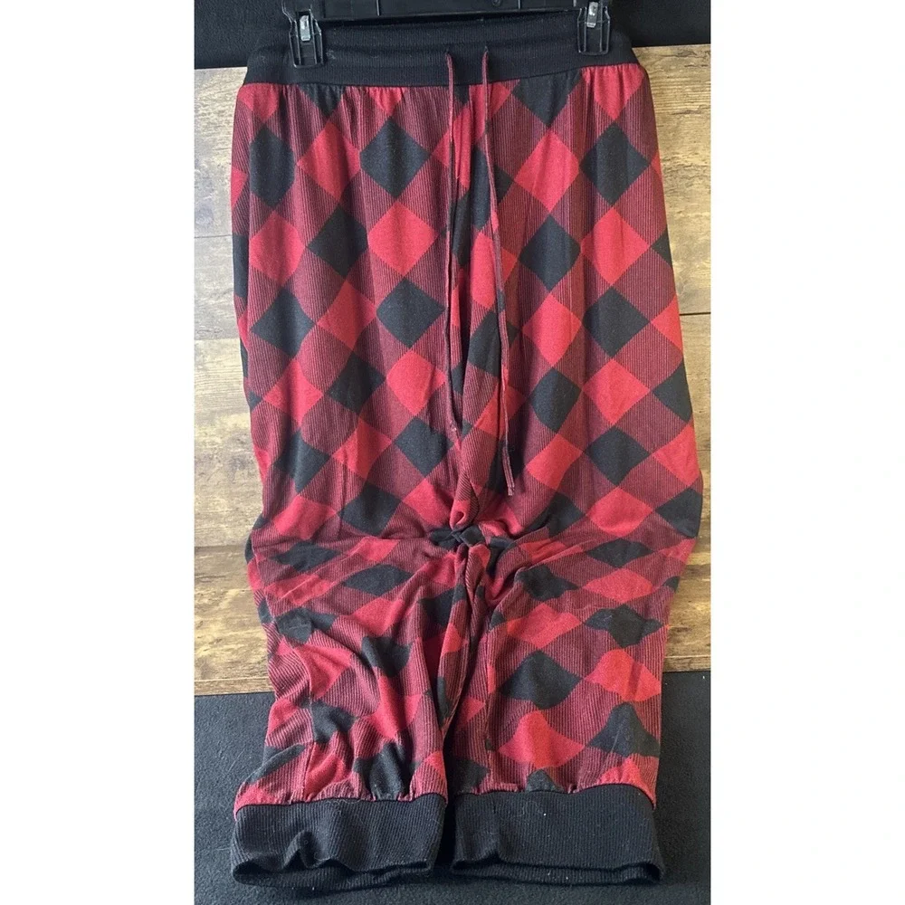 Maurice's Sleep Red And Black Checkered Cozy Pajama Pants XL Fast Shipping - Picture 1 of 6